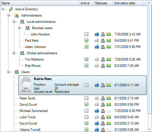 Screenshots - Flexible TreeView